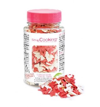 Picture of CHRISTMAS TREE + RED BOW SPRINKLE MIX 50G